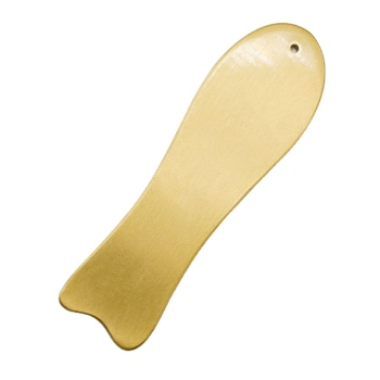 Metal,Gua Sha Tool,Fish shaped,125X35 mm, 纯铜刮痧板,鱼型